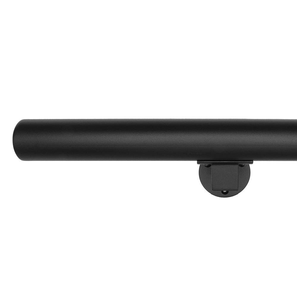 Zwarte Trapleuning 80 cm + 2 houders-3