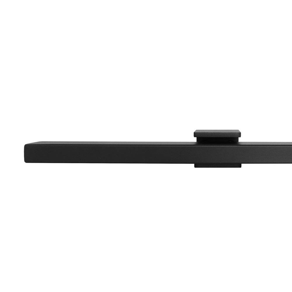 Design trapleuning zwart rechthoekig - 270 cm + 3 houders-1