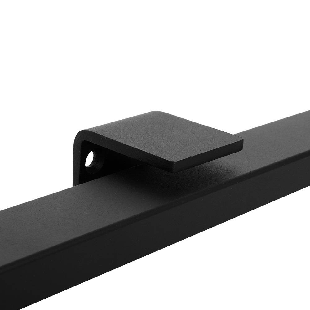 Design trapleuning zwart rechthoekig - 200 cm + 2 houders-2