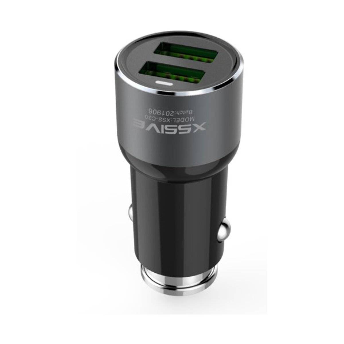 Dubbele snelle autolader Autolader met 3,6A USB-C-kabel-0