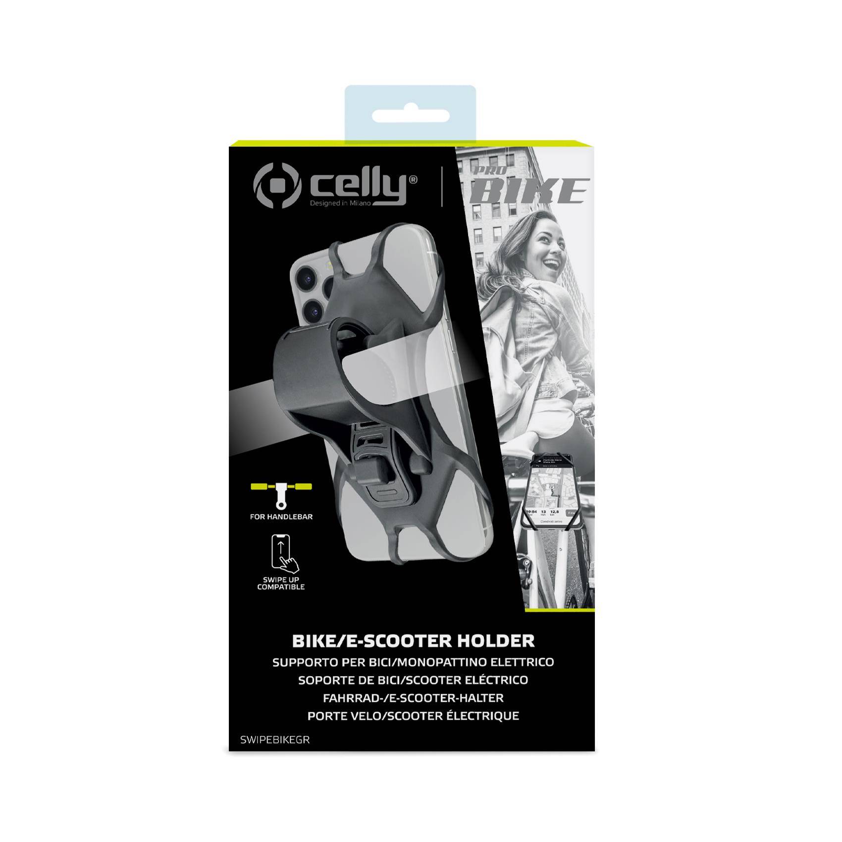 Celly Fietshouder Swipebike grijs-1