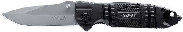 Walther Silver TacKnife STK 5.0717 Outdoormes Met holster, Met vangriem, Met clip  Zwart