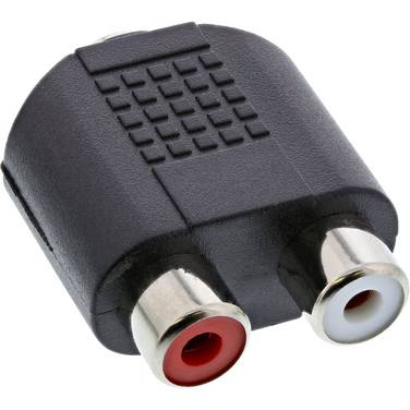 Tulp (v) - 3,5mm Jack (v) stereo audio adapter