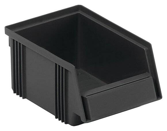 ESD zichtbare opbergdoos, 105x165x75 mm, zwart-0