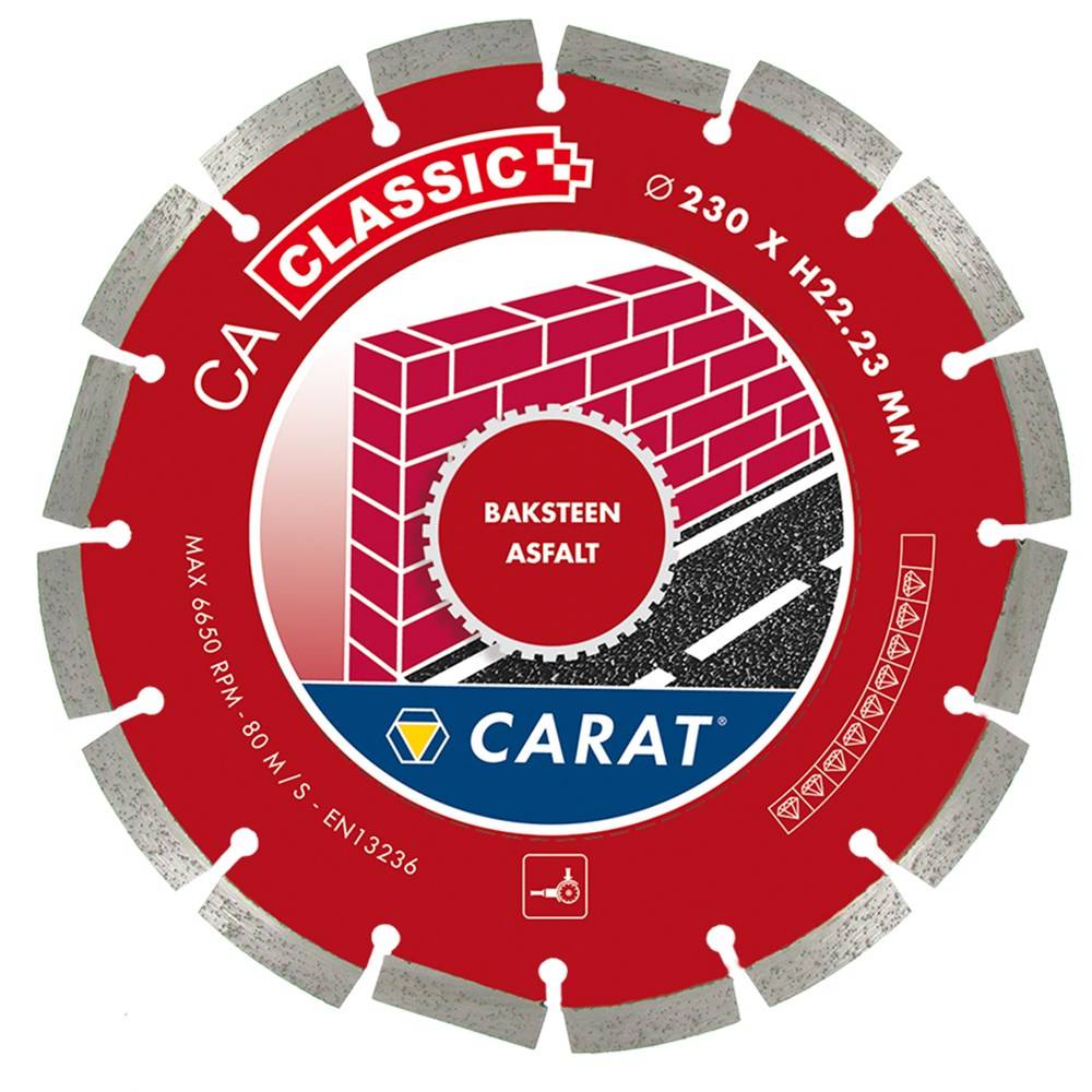 Carat Diamantzaag Baksteen Ø230X22,23mm - Type CA Classic - CAC2303000-0