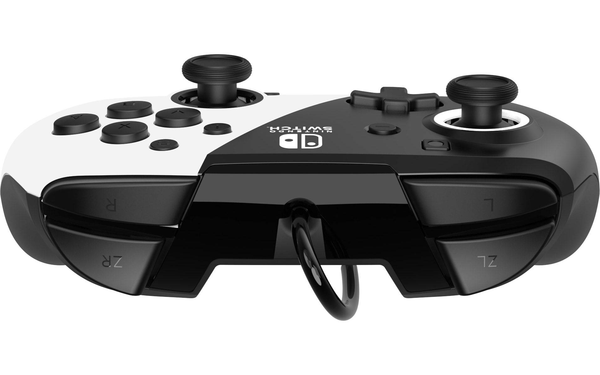 PDP Controller Faceoff Deluxe + Audio Zwart/Wit Switch-3