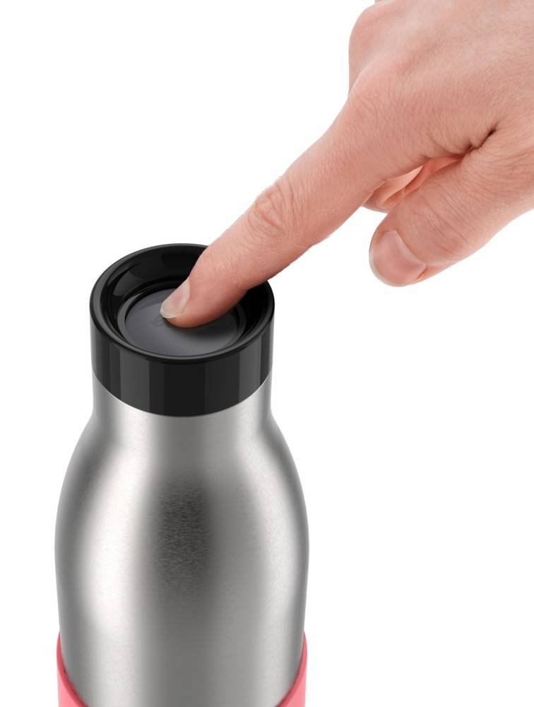 Emsa Trinkflasche BLUDROP sleeve Coral-2