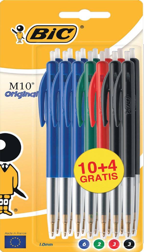 BIC 3086123222502 BIC - Balpen m10 m assorti-0