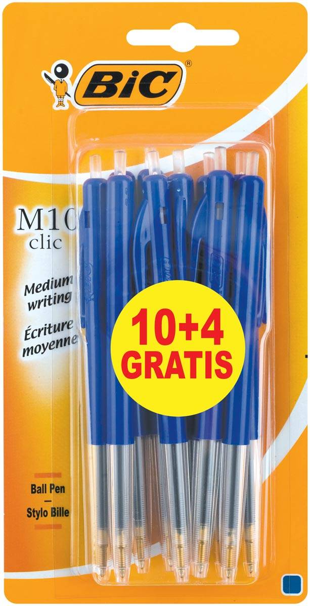 BIC 3086123222519 BIC - Balpen m10 m blauw-0