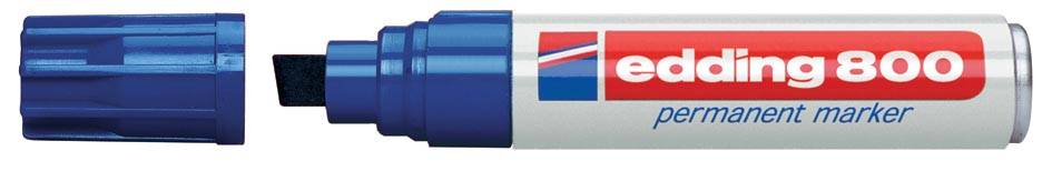 Edding 4004764053919 Edding - Viltstift 800 schuin 4-12mm blauw-0
