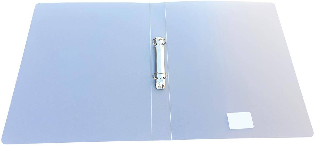 Alpha 5414202701705 Alpha - ringmap, voor ft A4, uit PP, 2 ringen van 25 mm, transparant wit-1