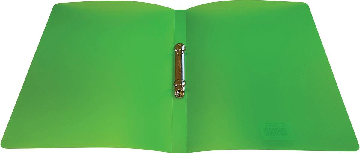 Alpha 5414202700364 Alpha - ringmap, voor ft A4, uit PP, 2 ringen van 16 mm, transparant groen-1