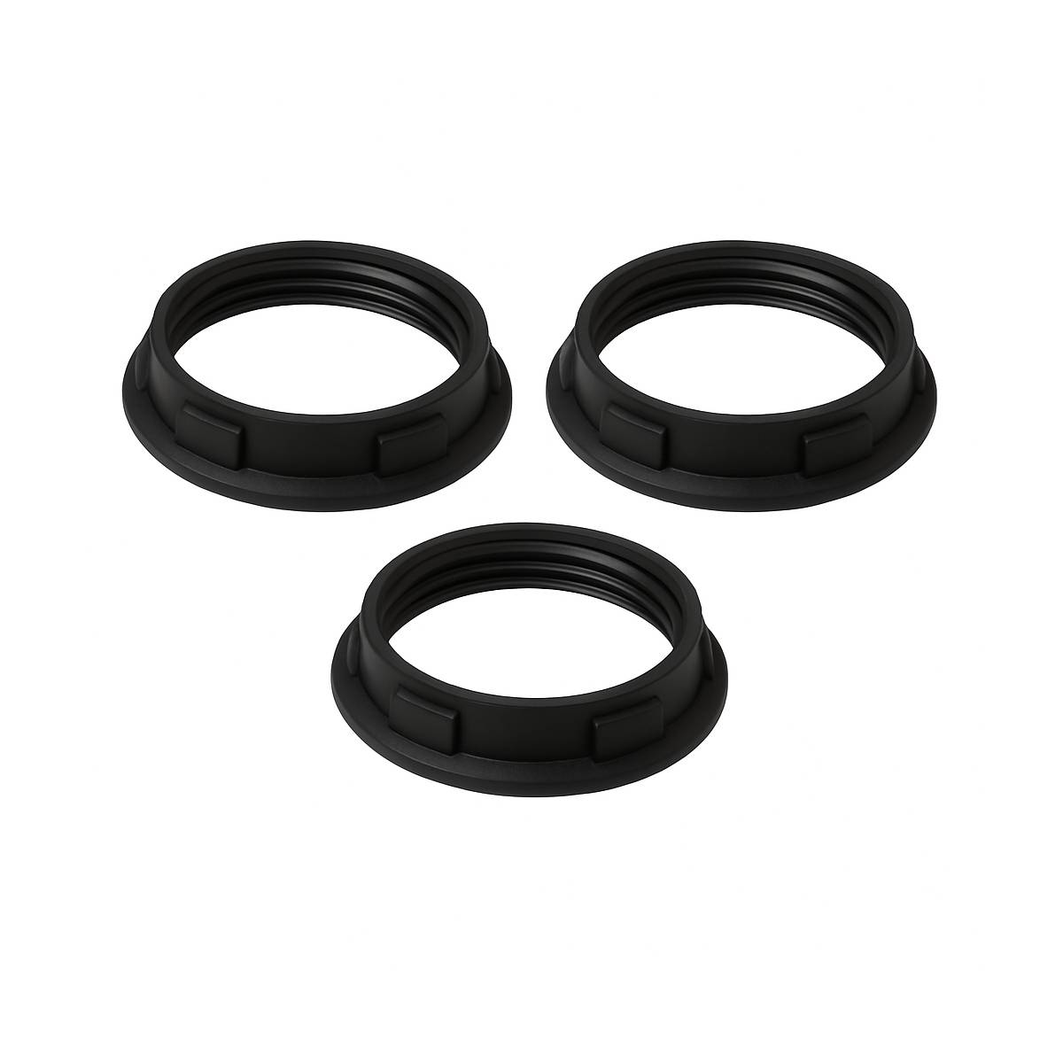 Losse Lamphouder ringen E14 - 28mm - Zwart (3 stuks)-0