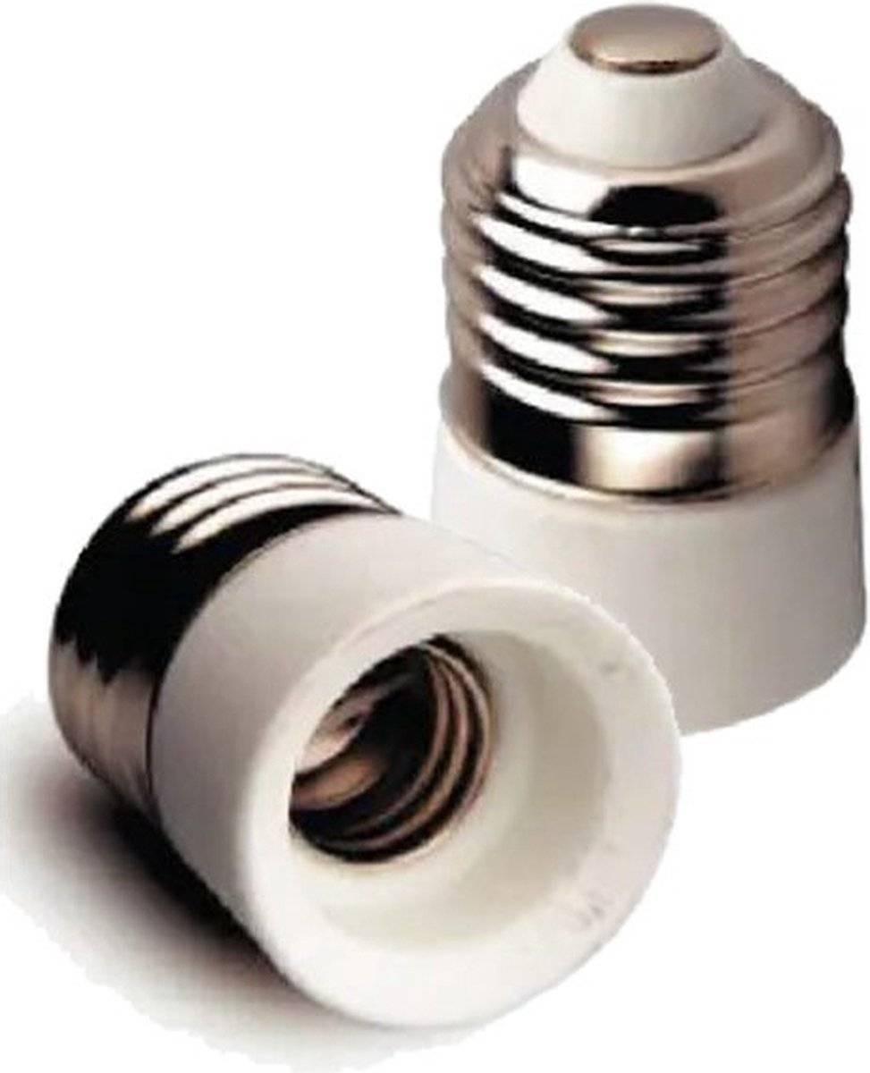 Verloopfitting E27 naar E14 - Fitting Verloop - Eenvoudig te installeren - 2 stuks-0