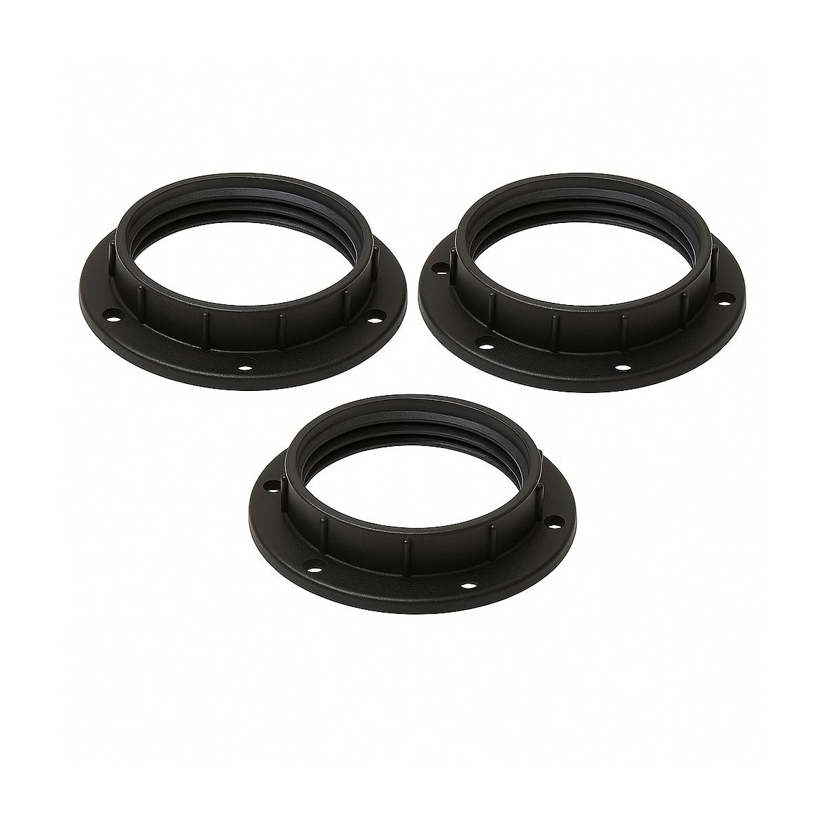 Losse Lamphouder ringen E27 - 40mm - Zwart - (3 stuks)-0