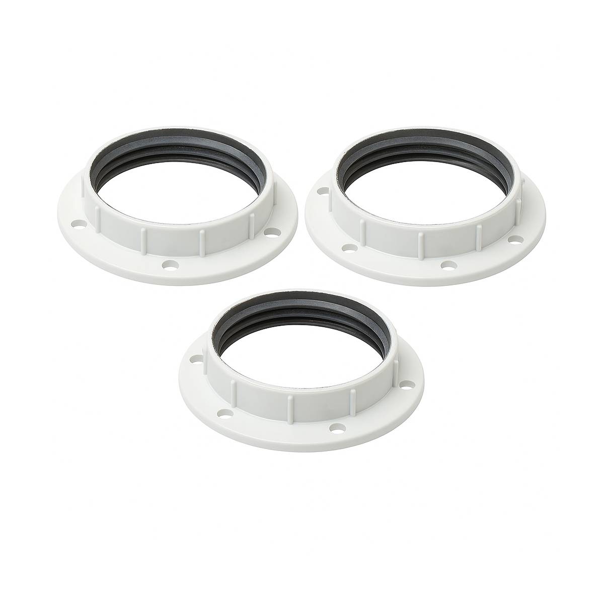Losse Lamphouder ringen E27 - Ø40mm - Wit - (3 stuks)-0