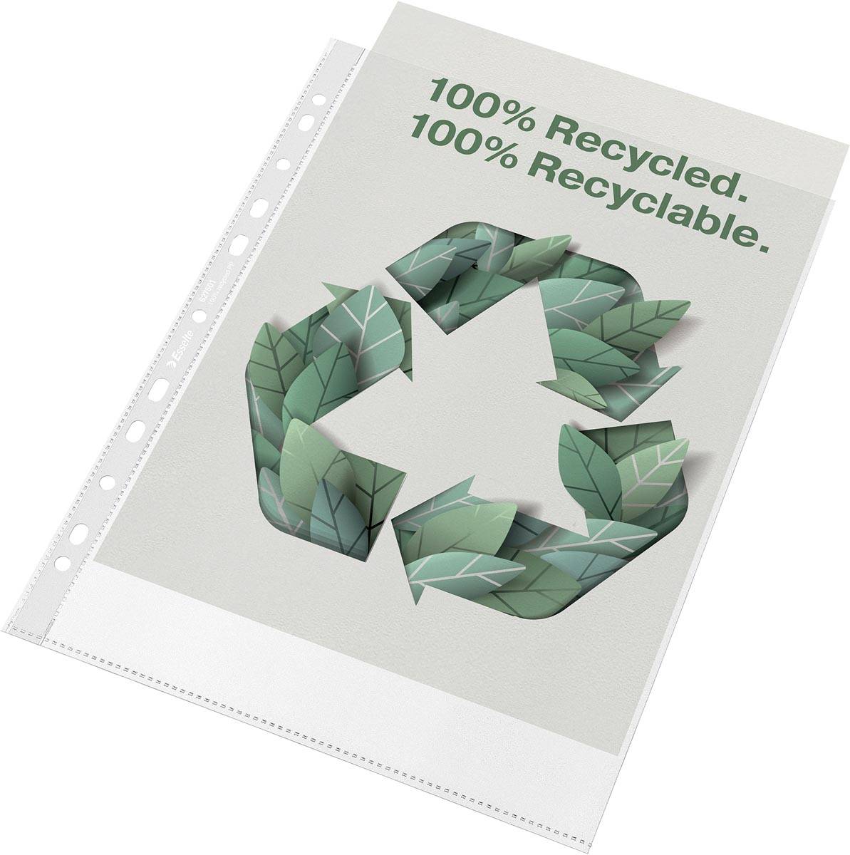 Showtas Esselte recycle PP A4 100µ 11-gaats 50 stuks-1