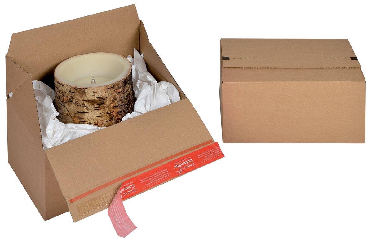 Colompac 4033657967859 Colompac - box Size M, binnenformaat 294 x 194 x 137 mm, bruin-0