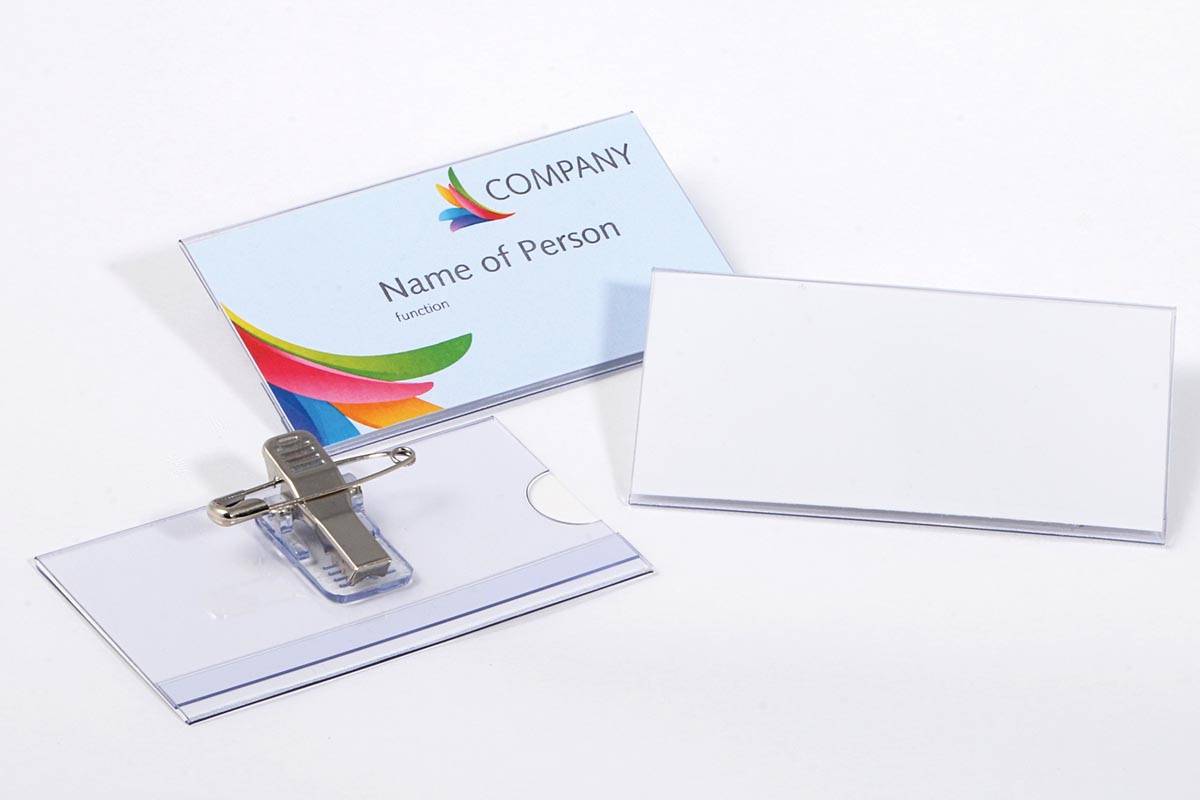 Badge Europel met clip en speld 75x40mm 24st-4