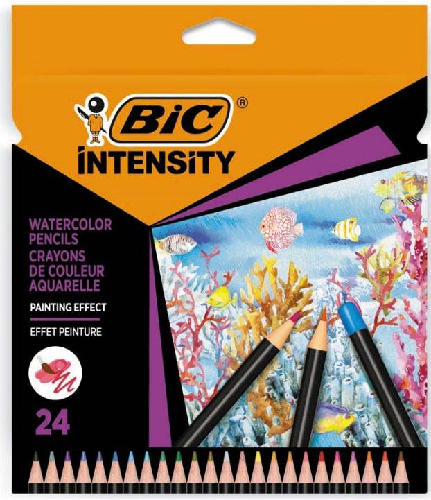 BIC 3086123717206 BIC - aquarelpotlood Intensity, etui van 24 stuks-1