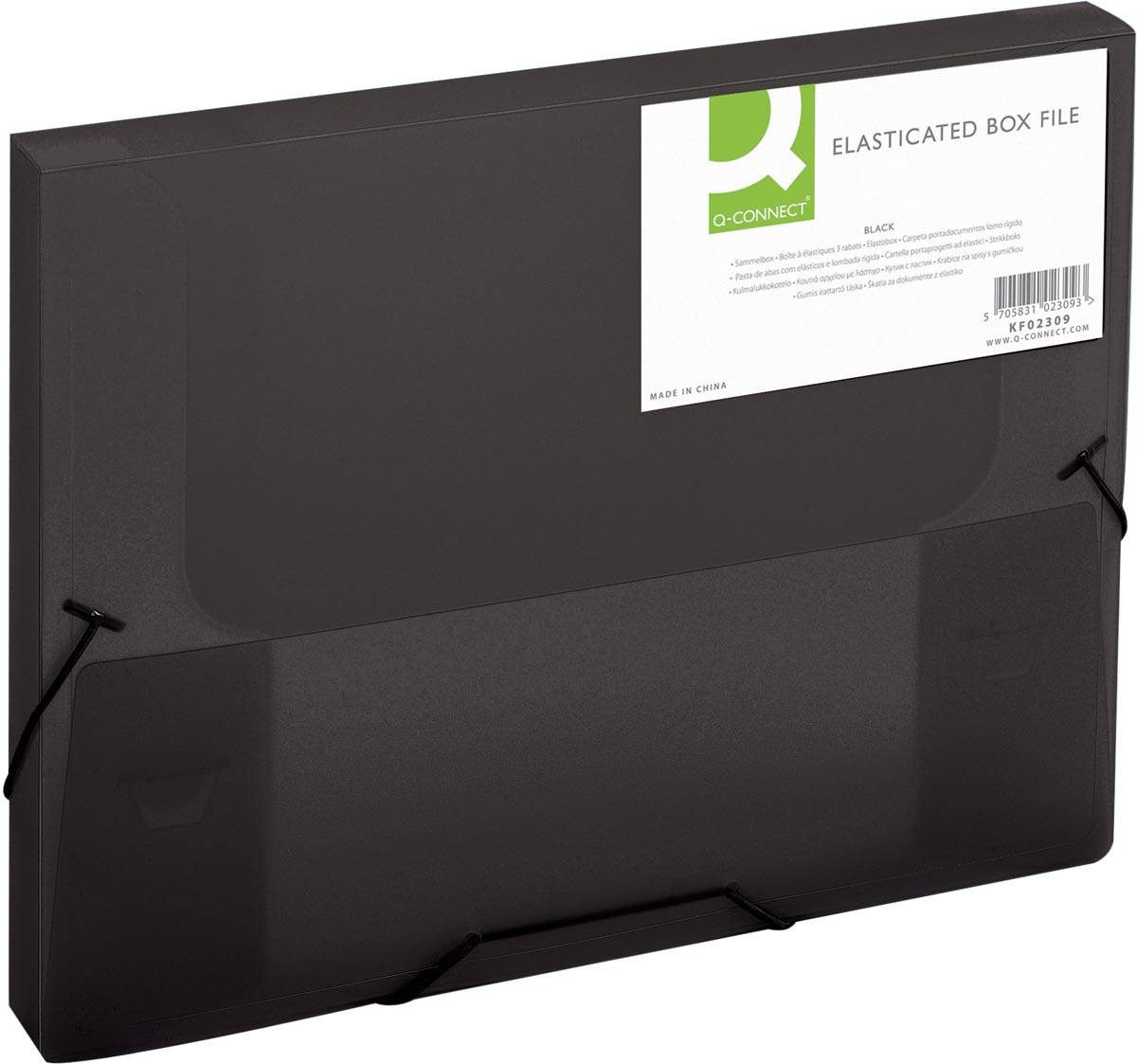 Q-CONNECT ELASTOBOX A4 25MM ZW