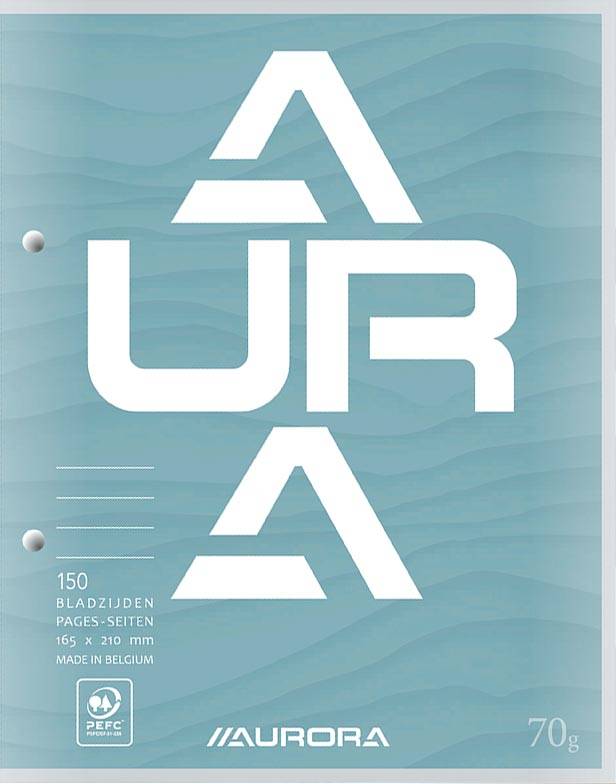 Aurora 5411028070527 Aurora - cursusblok, ft 16,5 x 21 cm, 75 vel, 2-gaatsperforatie, gelijnd-1