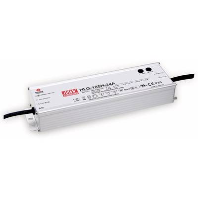 Mean Well HLG-185H-20A LED-driver, LED-transformator  Constante spanning, Constante stroomsterkte 186 W 9.3 A 20 V/DC PF