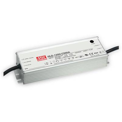 Mean Well HLG-120H-C500A LED-driver, LED-transformator  Constante stroomsterkte 150 W 0.5 A 150 - 300 V/DC PFC-schakelin