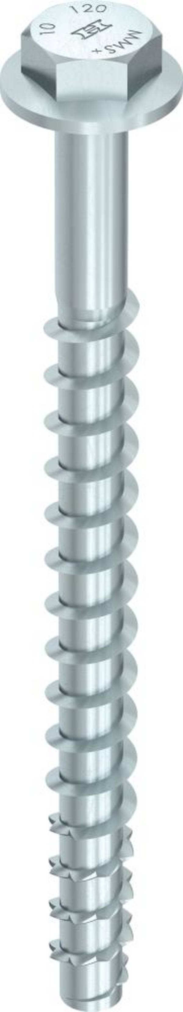 Heco SCHRAUBEN Betonschr Multi-Monti Zesk.Kop Sw-13 Verz 10X 80/30 - 25 stuks
