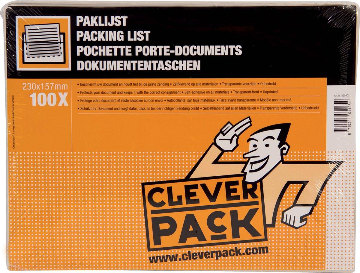 Paklijstenvelop cleverpack zk onbedrukt 230x155mm | Pak a 100 stuk-1