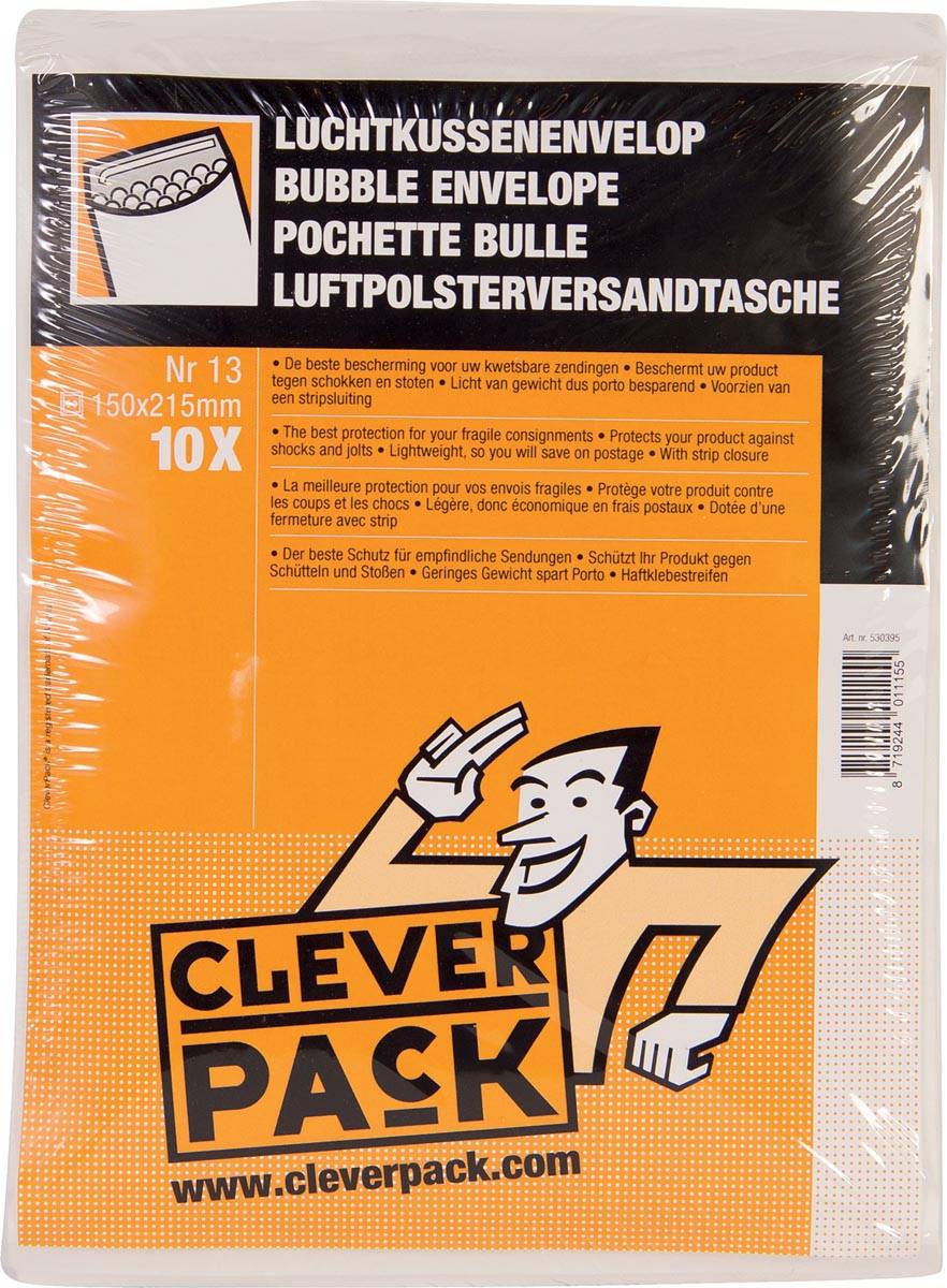 Envelop CleverPack luchtkussen nr13 170x225mm wit 10stuks-0