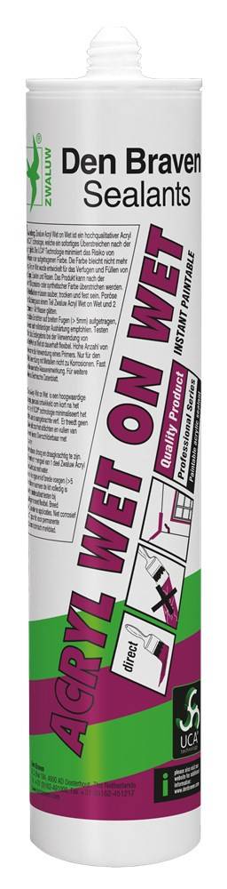 Zwaluw Voegkit Binnen Acryl-Wet On Wet Wit 310Ml-0
