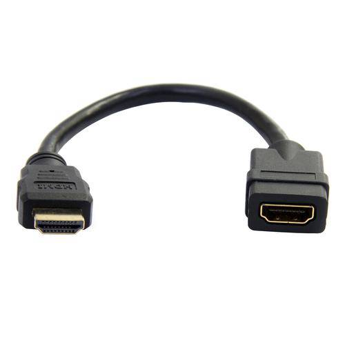 15cm HDMI Extender Kabel, Korte HDMI Uitbreidingskabel Male naar Female, 4K UHD HDMI Port Saver M/F, HDMI 1.4, HDMI Dong-0