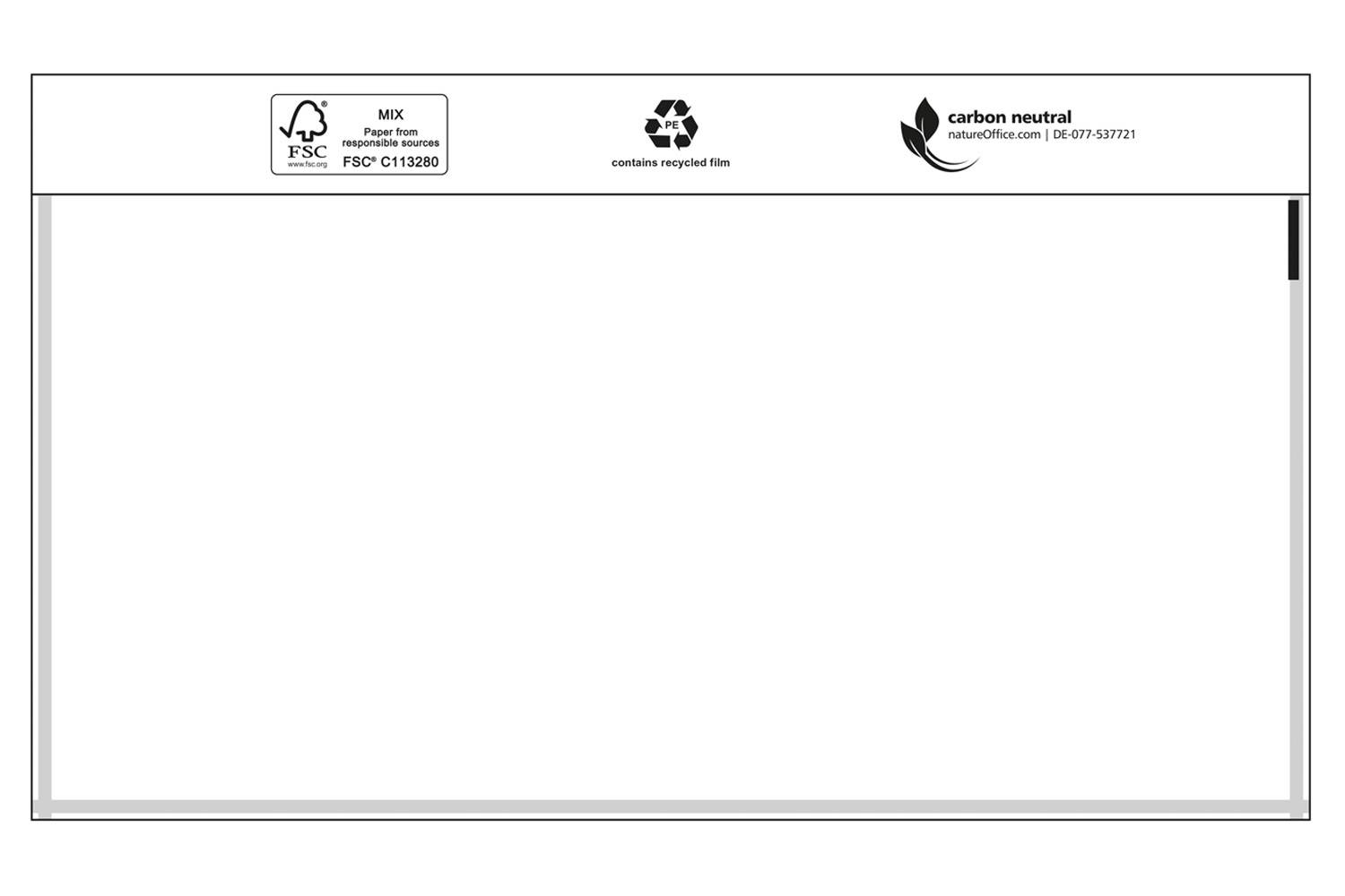 Documenthoes Premium, DIN lang, zonder opdruk, ca. 240x110 mm-0
