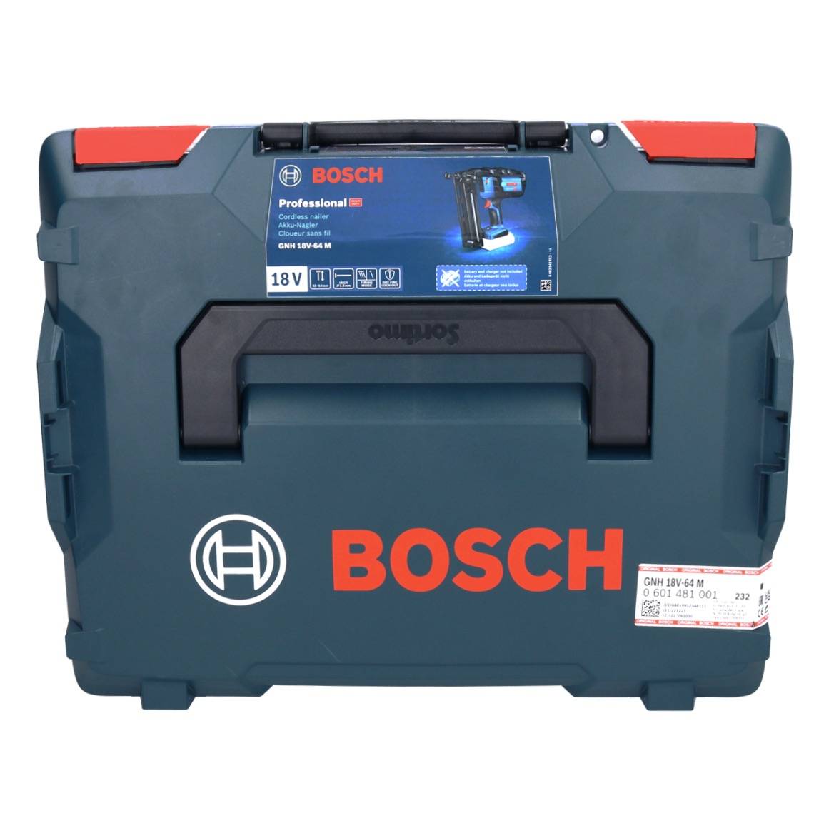 Bosch Blauw GNH 18V-64 M Professional | Accu Tacker | 18V | excl. accu en lader | In L-Boxx - 0601481001-3