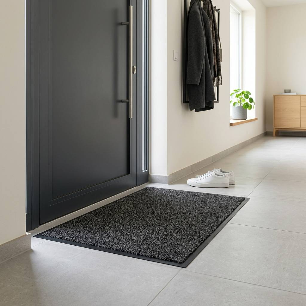 Schoonloopmat Antraciet - Mars - 60 x 90 cm-1