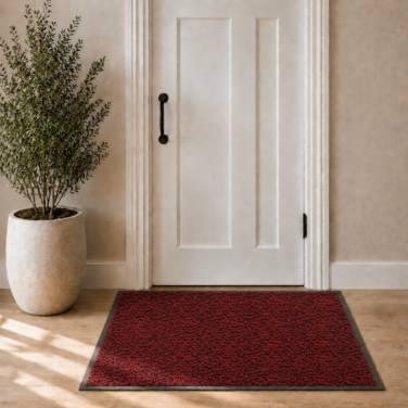 Schoonloopmat Rood - Mars - 90 x 120 cm