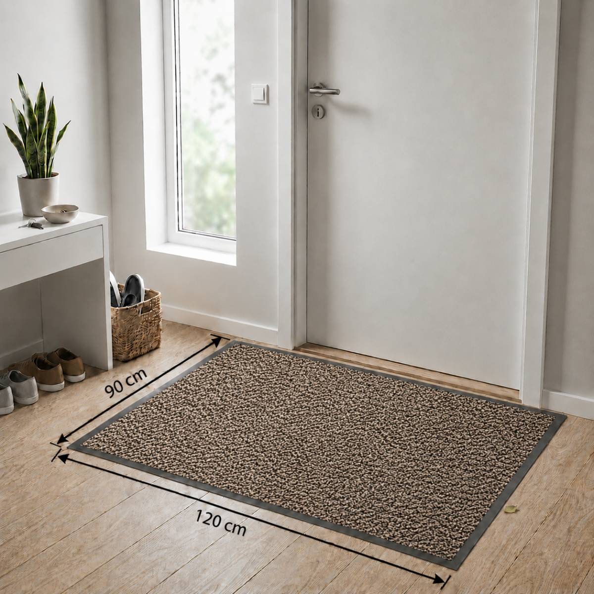 Schoonloopmat Beige - Mars - 90 x 120 cm-1