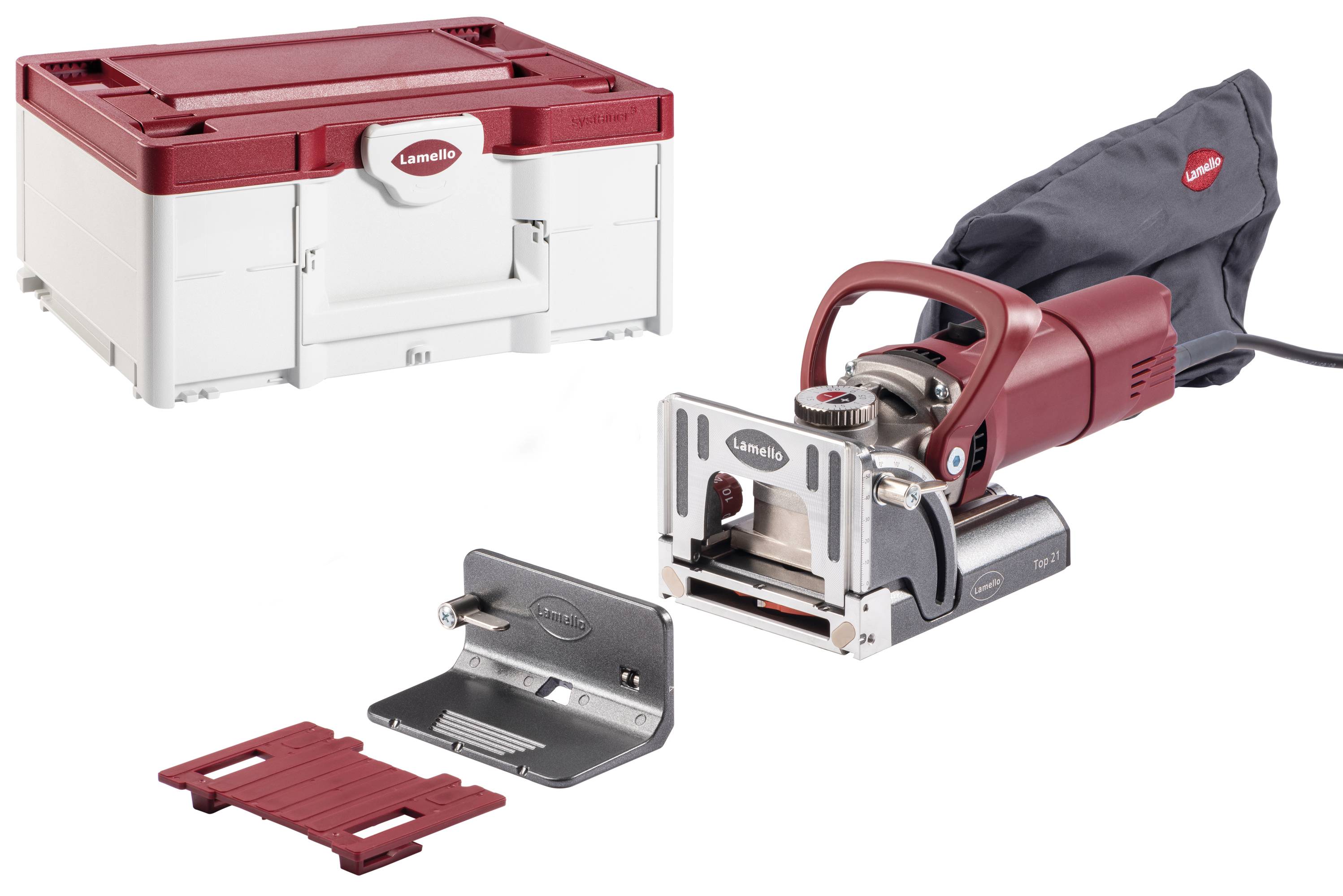 Lamello Top 21 groeffreesmachine, stekker type F Schuko, in systainer³M-0