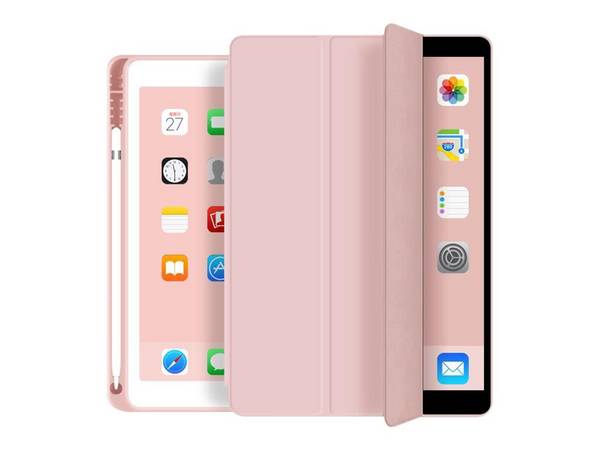 eSTUFF Pencil case - Bildschirmschutz für Tablet - Polyurethan-Kunstleder, Thermoplastisches Polyurethan (TPU) - pink -