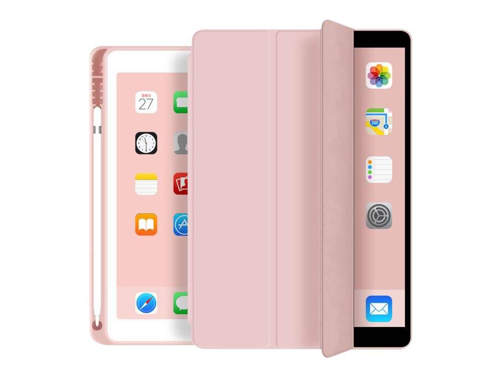 eSTUFF Pencil case - Bildschirmschutz für Tablet - Polyurethan-Kunstleder, Thermoplastisches Polyurethan (TPU) - pink --0