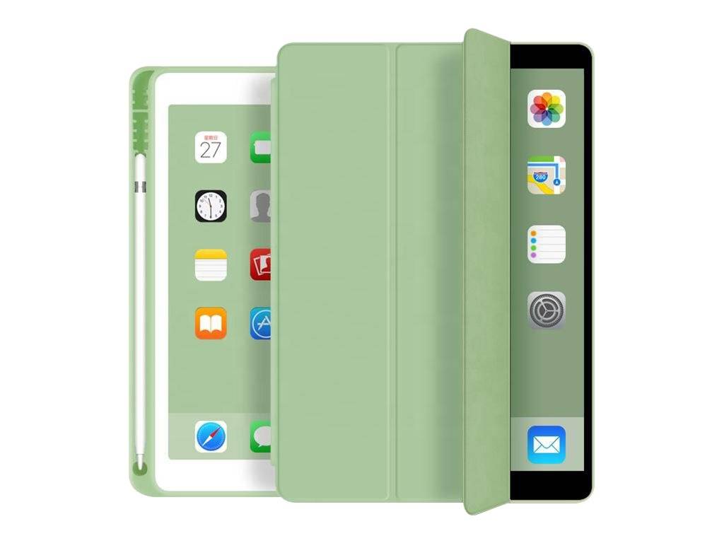 eSTUFF Pencil case - Bildschirmschutz für Tablet - Polyurethan-Kunstleder, Thermoplastisches Polyurethan (TPU) - Hellgr-0