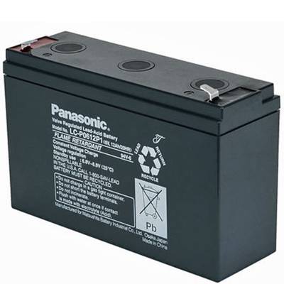 Panasonic LC-R0612P1 PB loodbatterij 6 volt, 12ah