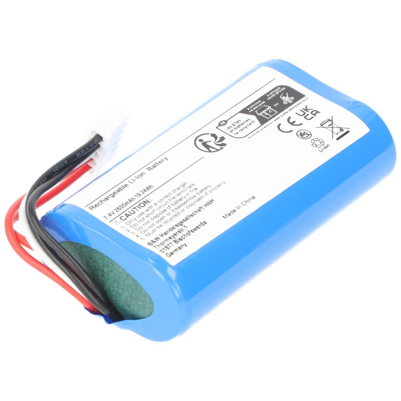 Batterij voor Anker SoundCore Boost zoals 2S18650, 2600mAh-0
