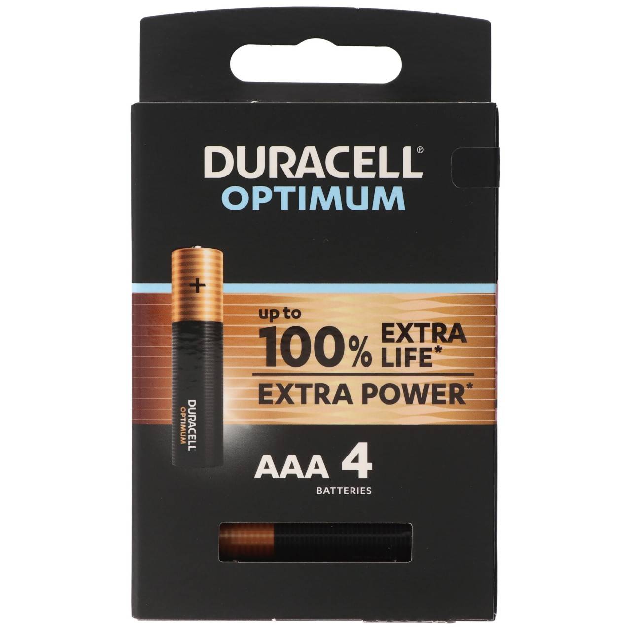 Duracell Optimum alkaline AAA MN2400 blister 4-0