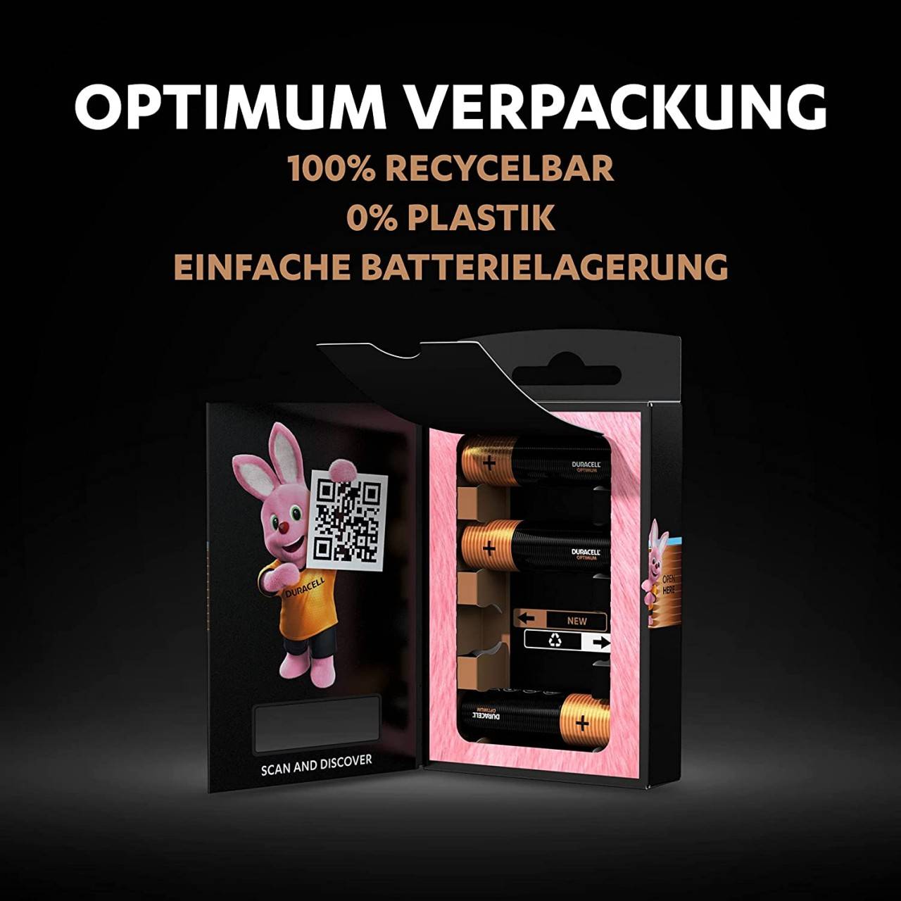 Duracell Optimum alkaline AAA MN2400 blister 4-2