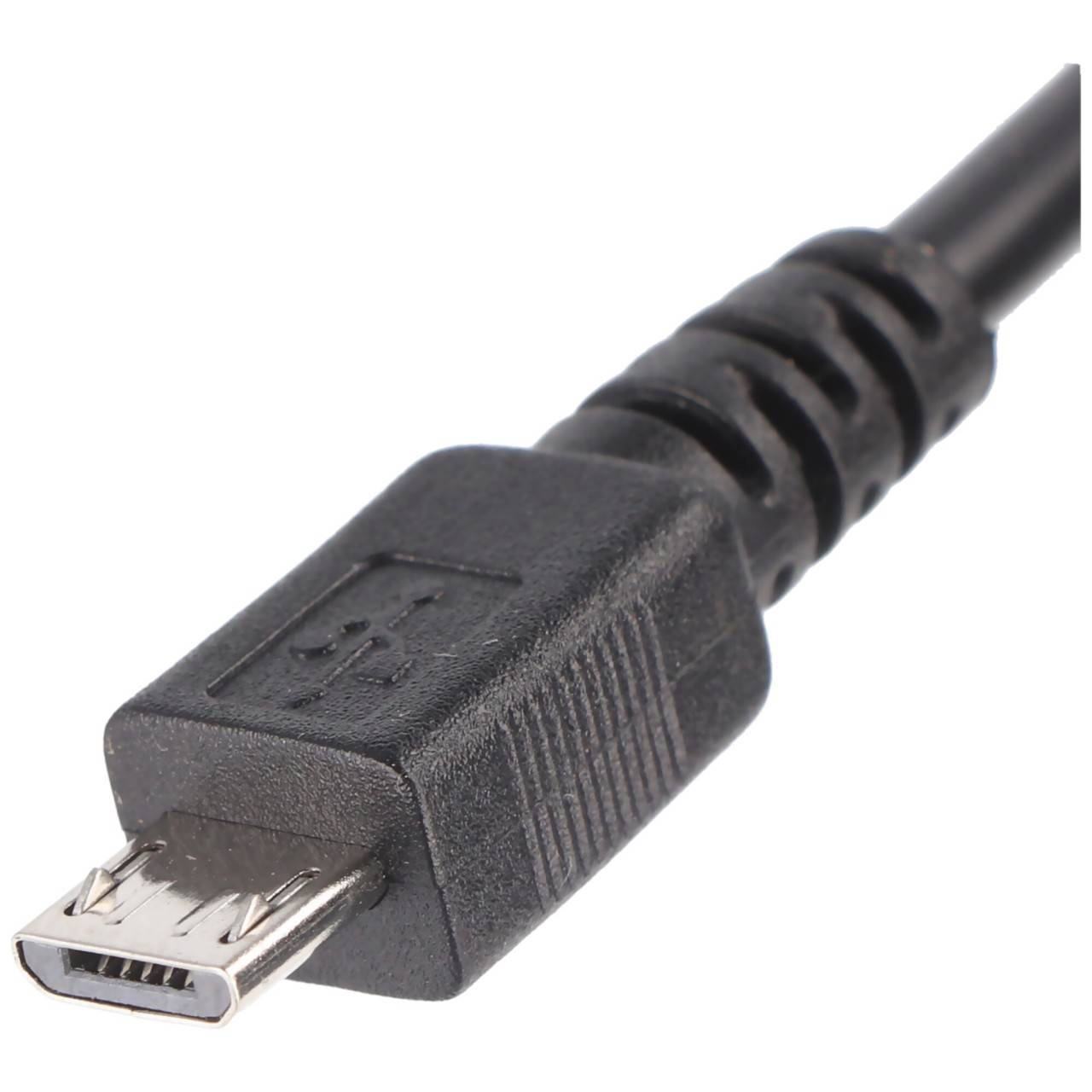 Goobay 95193 USB-kabel USB 2.0 USB-micro-B stekker 0.20 m Zwart-1