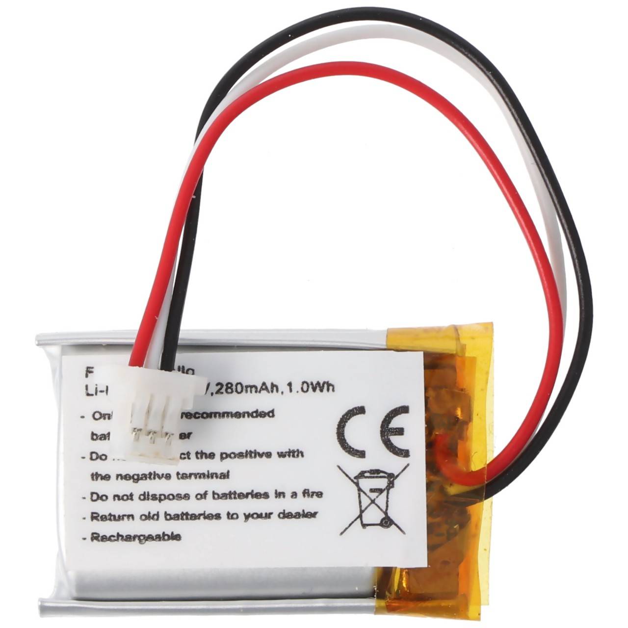 Accu geschikt voor Nest Hello, Li-Polymer, 3.7V, 280mAh, 1.0Wh-0
