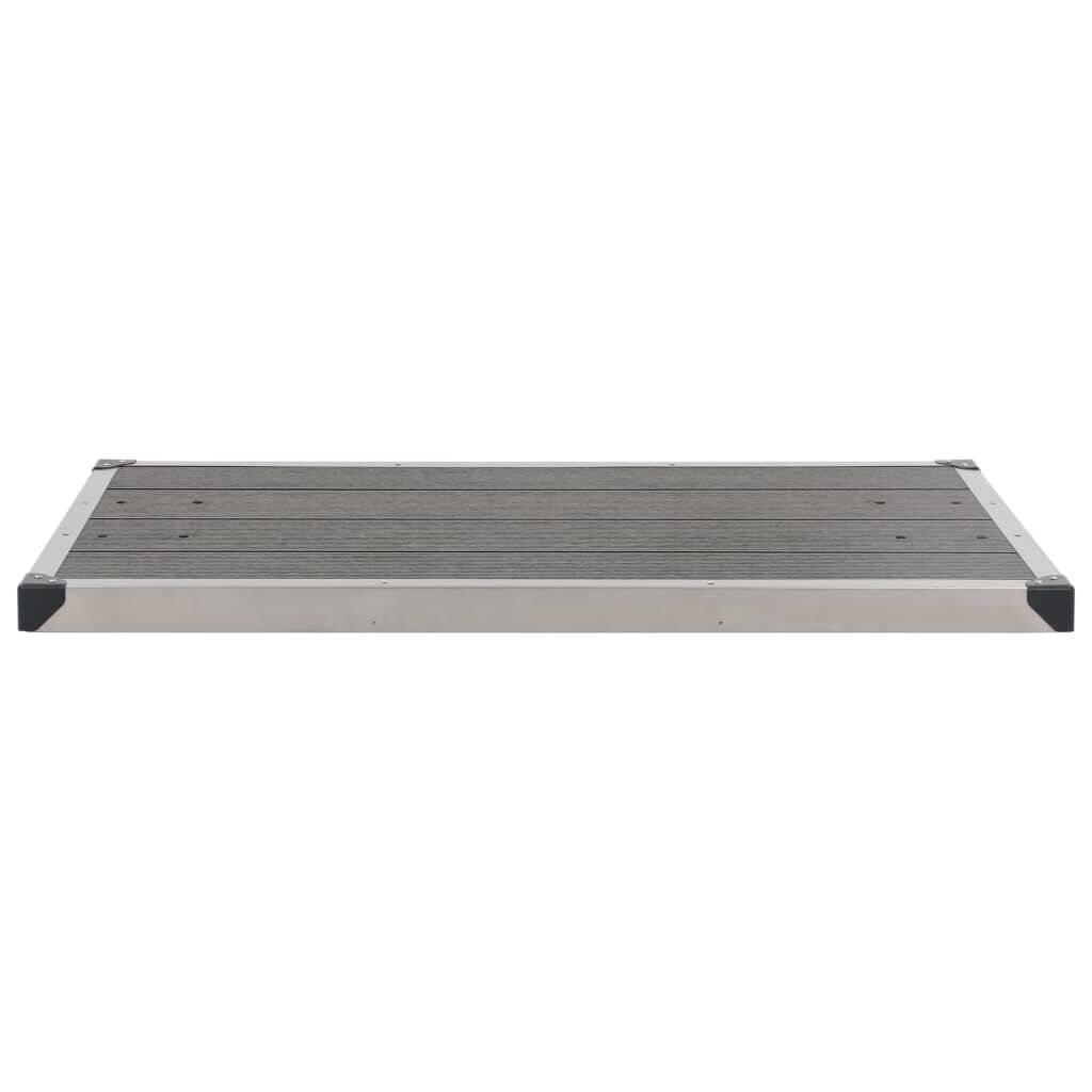 Symboolafbeelding voor vidaXL - Buitendouche - met - grijze - basis - 225 - cm - roestvrij - staal