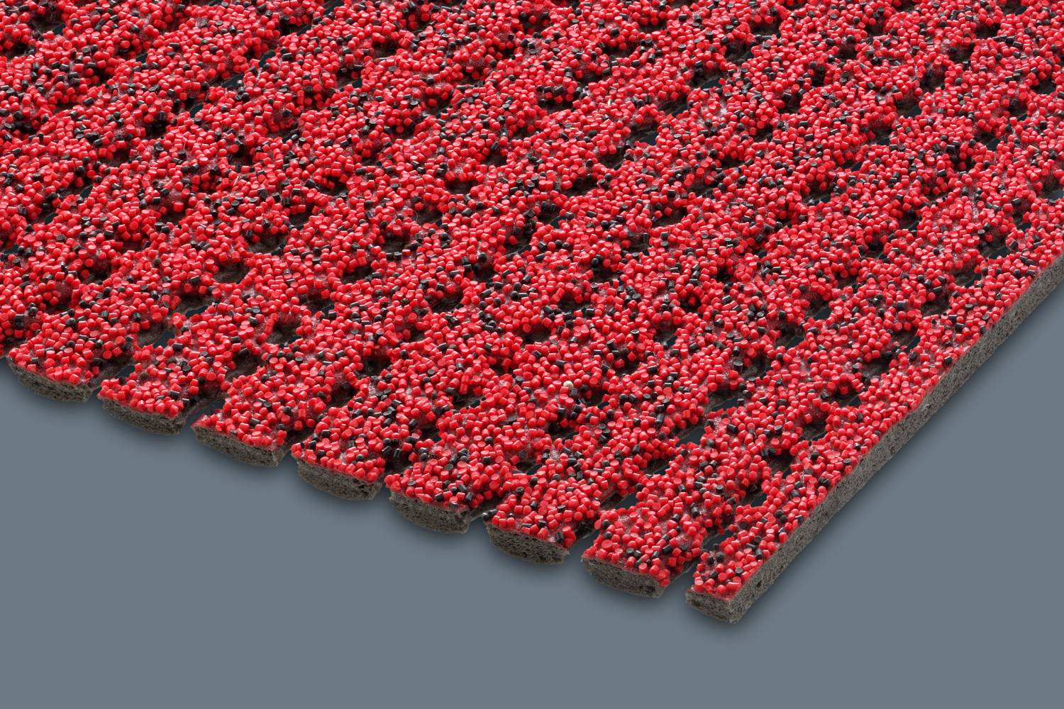 Gravel scrape loper - Antislipmat op rol - Rood - Breedte 120 cm-0